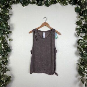 Joy Lab Athletic Double Strap Hawaiian Print Tank Top NWT Mauve Women’s Sz M